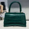 Hourglass Handbag Crocodile Embossed Bags Luxurys Designers Shoulder Wallets Cross Body Genuine Leather Purse Women Hour Glass purses