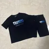 Designerski odzież moda Tsihrts koszulki prawidłowa wersja modnego nowego trapstar tęczowe ręcznik haftowane krótkie szorty dla mężczyzn set set hi hi