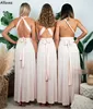 Infinity Maxi Long Dresses For Bridesmaid Convertinity Charming A Line Floor Length Sleeveless Maid Of Honor Gowns Plus Size Backless Wedding Guest Dress CL2466