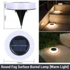 Solar-Untergrundlampe für den Außenbereich, wasserdicht, für Garten, Balkon, Kunststoff, Atmosphäre, dekorative Landschaft, Rasenlampen, Beleuchtung