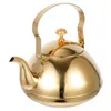 Dinnerware Sets Stainless Steel Teapot With Strainer Handle Household Tea Kettle Container For Office