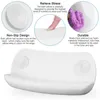 Almohadas Fypo White SPA Almohada de baño Bañera antideslizante Reposacabezas Almohadas de baño suaves e impermeables con ventosas Fácil de limpiar