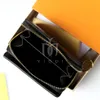 Luxury Zipper Short Designer Wallet Womens Old Flower Letter Wallet Keychain Handbag MINI Card Wallet with Box