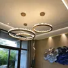 Kolye lambaları Uzaktan Kumanda Modern Kristal Led Işıklar Altın Siyah Endüstriyel Lamba Armatürü Süspansiyon Buzdağı Hanglamp