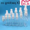 100 pcs/lot livraison gratuite 50 60 100 120 150 ml bouteilles de parfum en plastique transparent réutilisables vides cosmétiques Xnvnh