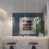 Hanglampen Nordic Led Light Slaapkamer Nachtkastje Opknoping Armatuur Bar Tafel Woonkamer Achtergrond Eetkamer Klein Hart Interieur Decor Lamp