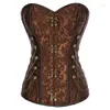 Kvinnors tankar SD Kvinnor Steampunk Corset Strapless Sweetheart Neck Body Shape Costume