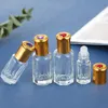 50pcs/lot 3ml roll-on perfum bott bott bott cap 6ml قارورة قابلة لإعادة ملء الزجاجة الزجاجية الزجاجية القابلة لإعادة ملء qfmfk