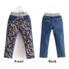 Shorts Girls Jeans Clothes For Teens Children's Clothing 4-8 Years Spring Kids High Waist Pant Flower Printed Fashioin 230617