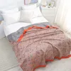 Cobertor de algodão dupla face colchas de verão para cama de casal sofá flores 200*230 alta qualidade r230617