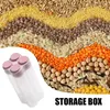 Storage Bottles Cereal Containers For Pantry Sealed Dry Beans Box With Partition Transparent Food Space