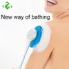 Scrubbers GUANYAO automatisch rotierende Badebürste, weiche Massagebürste für Körperwäsche, Duschbürste, langer Griff, Schwamm, Rückenmassage, Hautbürste