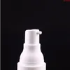 15ml 20ml 50ml Empty Cosmetic Airless Bottle Luxury Frosted Plastic Treatment Pump Vacuum Lotion Makeup Container Case 10pcs/lotgoods Qhxbo