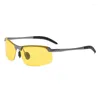 Lunettes de soleil intelligentes à changement de couleur polarisées double usage jour et nuit conduite lunettes de pêche hommes femmes lunettes de plein air