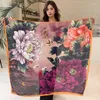 Scarves Large Show Silk Print Satin Beach Stole Women Scarf Female Summer Head Kerchief Hijab Bufanda Wraps Designer Foulard Echarpe