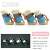 Schoenen winter huisdier honden schoenen licht reflectie strip waterdichte honden laarzen warm rubberen niet -slip voor chihuahua kat kleine grote grote petasia