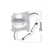 Cluster Rings Dainashi Real 925 Silver Elegant 8-9mm Natural Freshwater Pearl Ring Justerbar för kvinnliga engagemangsgåvor Sale 2023