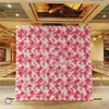 Flores decorativas LINMAN Rosered White Silk Rose Flower Wall Artificial para decoração de casamento BabyShow Christmas Home Backdrop Decor