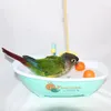 Delar fågel dusch badkar automatiskt badkar för liten medelstor papegoja kärleksfågel