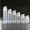 Transparant Clear Essentie Pomp Plastic Airless Flessen voor Lotion Crème Shampoo Bad Lege Cosmetische Containers Verpakking 100pcsgoods Ecrwm