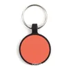 Round Dog Tags Keyring Food Grade Silicone Pet Tag DIY Cat And Dog ID Card Keychain