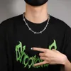 Hip Hop Gouden Kettingen Iced Out Tennisketting Heren Club Ketting Sieraden Glow-in-the-dark Drip Black Panther ketting