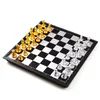 Chess Games Medieval Folding Classic Chess Set With Chessboard 32 Pieces Gold Silver Magnetic Chess Portable Travel Games For Adults Kid Toy 230617