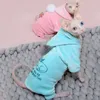 Kleidung haarlose Katzenkleidung Sphinx Winter Hundehodies für kleine mittelhethts kartoon kätzchen Kostüme Chihuahua Kleidungsjacke Herbst