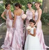 매력적인 새 레이스 신부 들러리 드레스 외피 1 어깨 긴 신부 들러리 가운 맞춤형 공식 드레스 2023