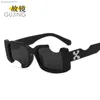 Óculos de sol 2021 Novos óculos de moda Offss quebrados femininos de hip-hop verde macio b6q5