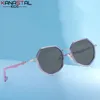 Occhiali da sole per bambini Occhiali da sole polarizzati UV400 Fashion Polygon Occhiali da sole TR90 Occhiali da vista in metallo bicolore Frame Beach Outdoor Kids Eyewear 230617