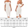 Casual Dresses Women Cocktail Party Dress Pleated Mesh Bodycon Midi Off Shoulder Slash Neck Elegant Backless Simple Ruched