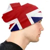 Bérets Union Jack Drapeau Du Royaume-Uni Skullies Bonnets Chapeau Printemps Hommes Femmes Street Cap Chaud Multifonction Bonnet Tricoté