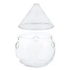 Servis uppsättningar Bowl Fruit Glass Terrarium Tank Triangle Restaurant Salad Container Conservation Mini