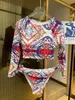 Women's Swimwear Designer Swimsuit 2023 Summer Sunscreen Clothing Ladies Bikini Beach Fashion One Piece Print Sexy Two Set P2NI