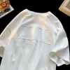 T-shirt da uomo Moda Harajuku T-shirt grafica in pelle scamosciata europea americana Street y2k uomo e donna hip hop maniche corte oversize larghe 230617