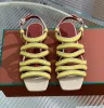 Designer Sprightly Charms Sandal Slippers Women Luxury Straw Flip Flops Slides Platform Sandals Summer Beach Charms Slide Shoes