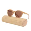 Occhiali da sole stile laminato Occhiali da sole in legno di bambù per uomo e donna Colore primario UV 400 Occhiali protettivi con scatola