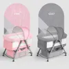 European Style Folding Splicing Large Bb Multifunctional Portable Side Convertible Crib Newborn Bedside Cradle Bed baby cribs beds toys
