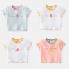 T-shirts été filles Blouse chemises à fleurs pour enfants tout-petits T-shirts bébé hauts enfants vêtements 1-3 ans 230617