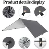 Tents and Shelters Camping Tarp Waterproof Portable Multifunctional Outdoor Traveling Awning Backpacking Shelter Rain 230617