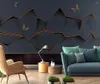 Wallpapers Modern Fashion Personality Three-dimensional Geometry Polyhedron Sense Of Space Full TV Sofa