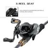 Baitcasting Reels Moulinet de pêche Sougayilang 121BB 6.3 1 moulinet d'appât de vitesse de rapport de vitesse avec frein magnétique tout utilisé pour la pêche moulinet de pêche Pesca 230617