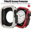 الكمبيوتر الشخصي مع غطاء TPU لـ Apple Watch 41mm 45mm 44mm 40mm 49mm 2 in 1 Armor Drop Profraction Case Iwatch Series 8 7 6 5 4 SE Ultra