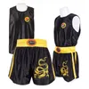 Autres articles de sport Boxe Uniforme Sanda Costume Adulte Enfants Muay Thai Short MMA Chemise Kongfu Uniforme Wushu Vêtements Arts Martiaux Performance Costume 230617