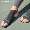 Sports Socks Meikan 3 Pair High Quality Open Toe Yoga Socks Non Slip Breathable Women Low Cut Socks For Gym Pilates Workout Yoga Exercise 230617