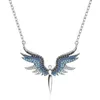 Pendant Necklaces Angel Wing Titanium Steel Necklace Women's Light Luxury High-end Temperament Cold Wind 2023 Style
