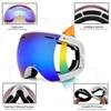 نظارات شمسية Juli Kids Ski Goggles قابلة للتبديل طبقة مزدوجة العدسة كروية OTG مضاد للزلاب على الجليد التزلج على الجليد العمر 4-16 4300 230617