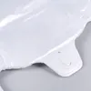 Borse portaoggetti T-shirt bianca Toyvian con manico Imballaggio per borsa Supermercato Drogheria 100 pezzi Tote trasparente