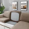 Linho elástico veet sofá assento capas de almofada para sala estar almofada chaise longue canto l forma móveis sofá slipcovers